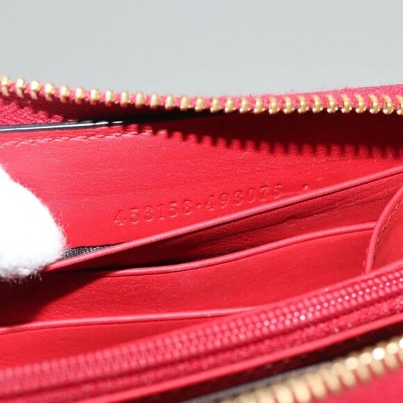 GUCCI Bamboo Long Wallet Leather Red 453158 - Picture 11 of 16